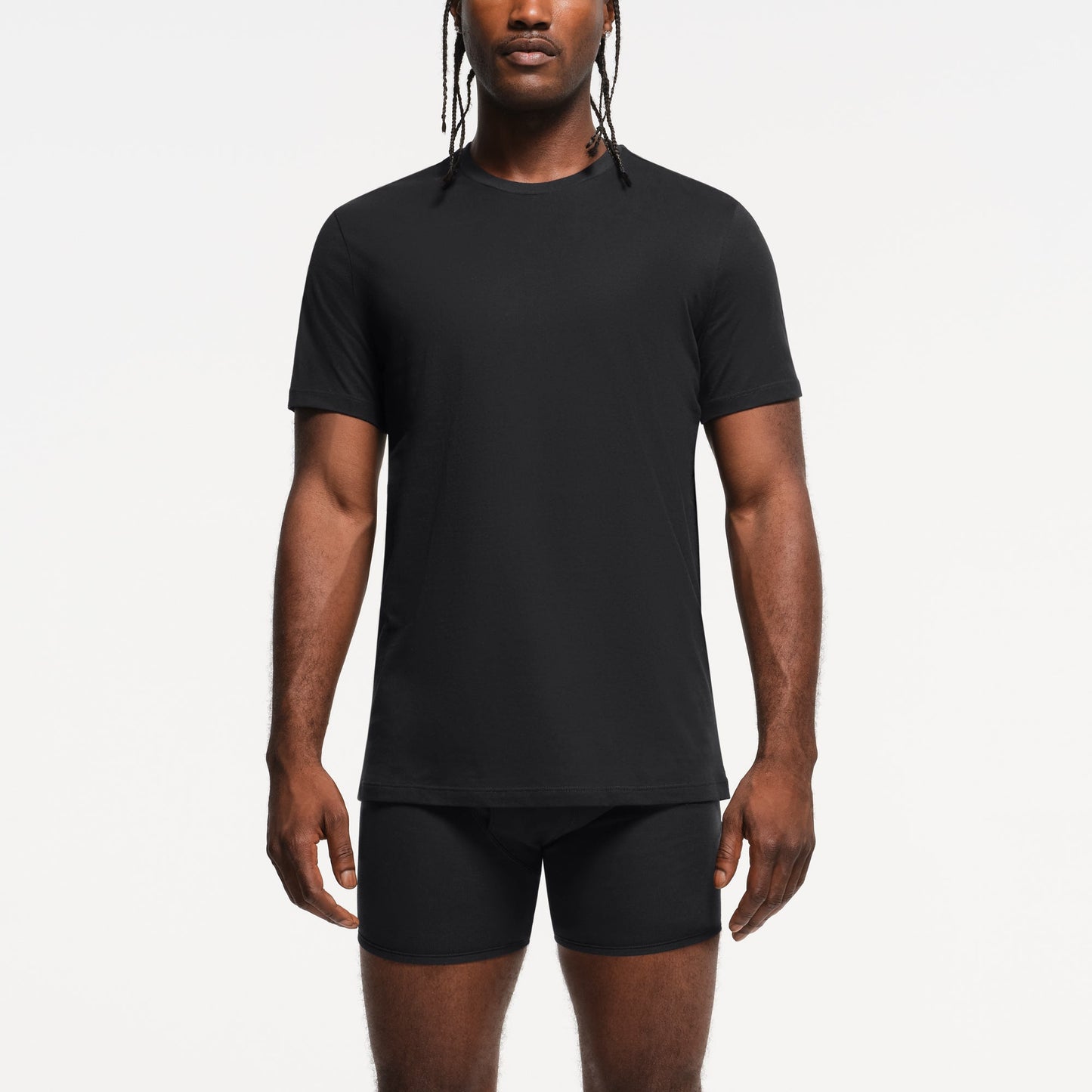 SKIMS BASICS MENS LIGHTWEIGHT T-SHIRT 3-PACK | OBSIDIAN