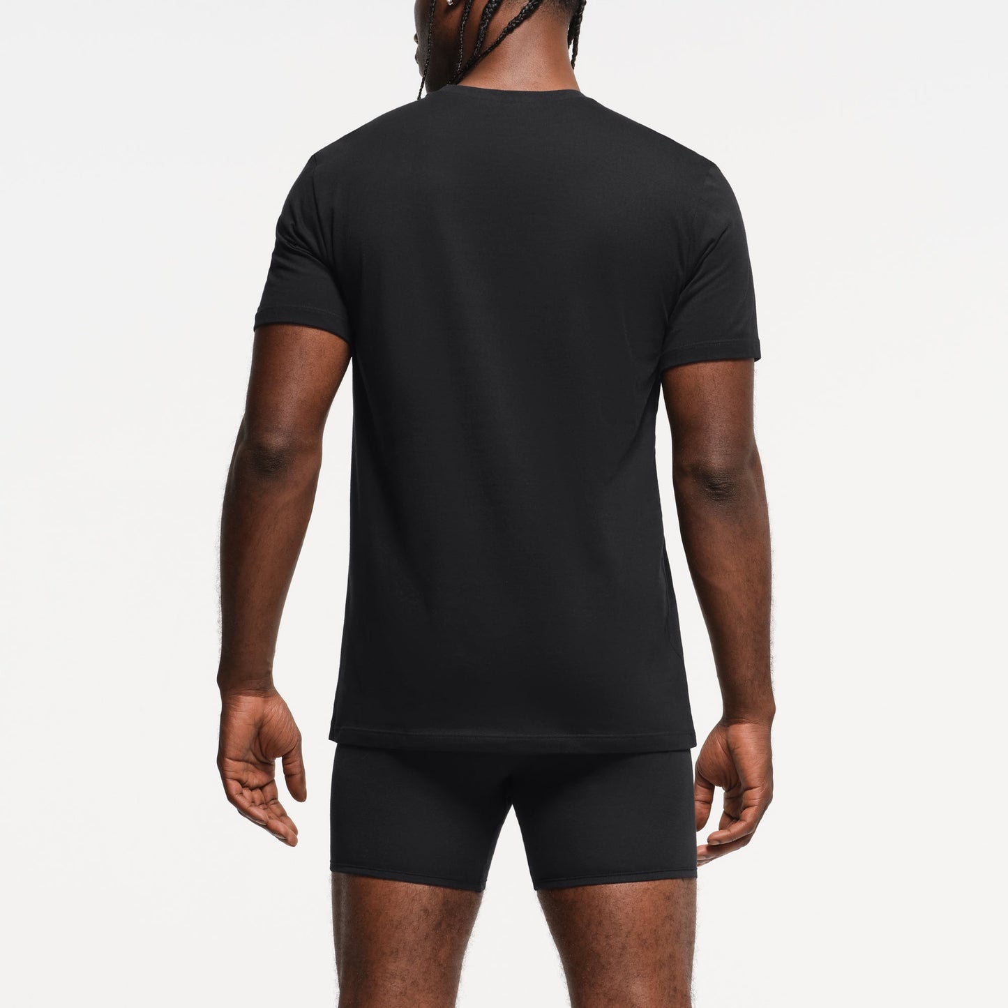 SKIMS BASICS MENS LIGHTWEIGHT T-SHIRT 3-PACK | OBSIDIAN