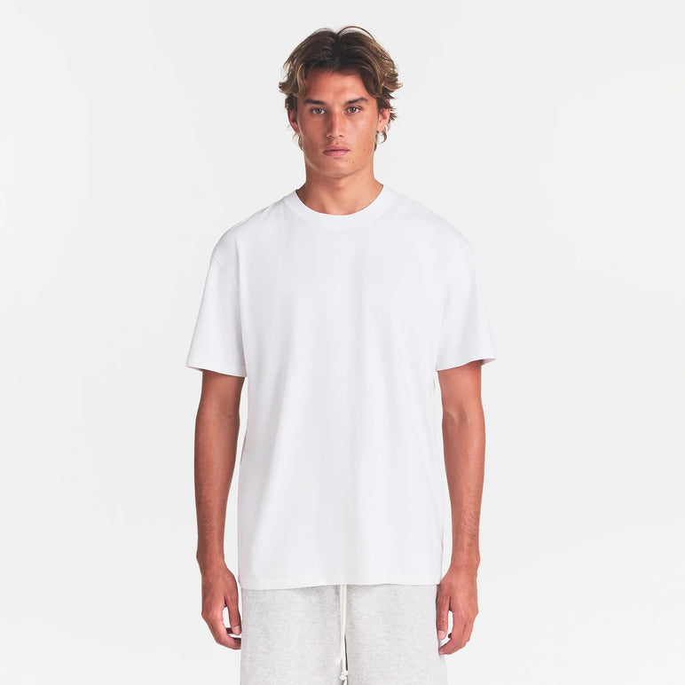 HEAVYWEIGHT COTTON MENS RELAXED T-SHIRT | CHALK