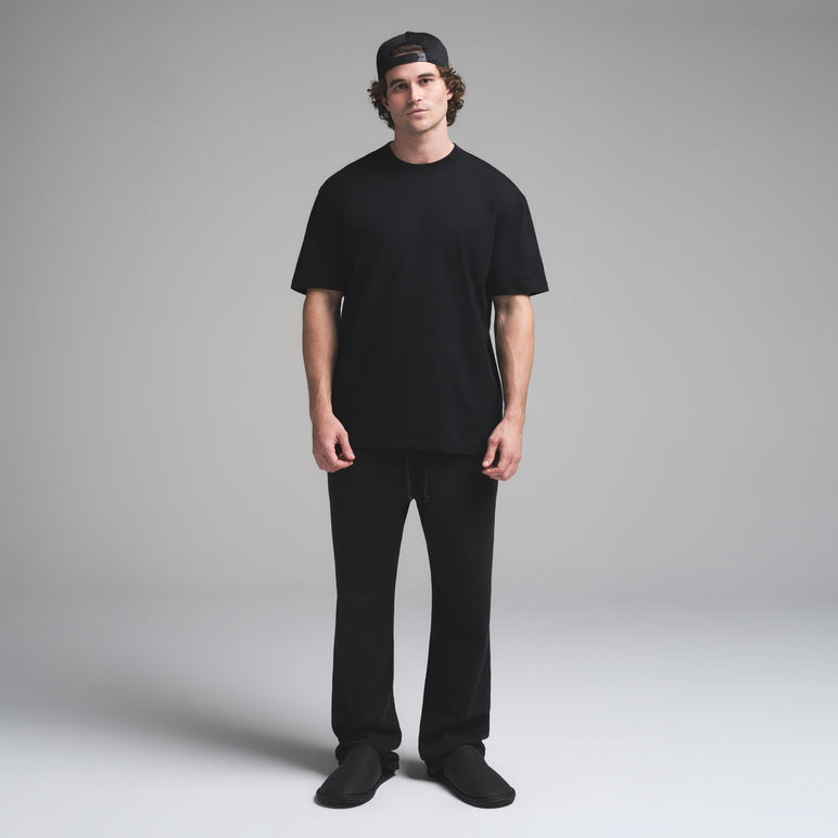 HEAVYWEIGHT COTTON MENS RELAXED T-SHIRT | OBSIDIAN