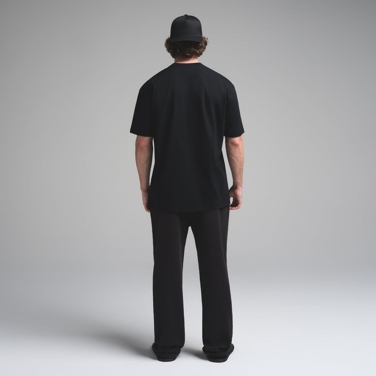 HEAVYWEIGHT COTTON MENS RELAXED T-SHIRT | OBSIDIAN