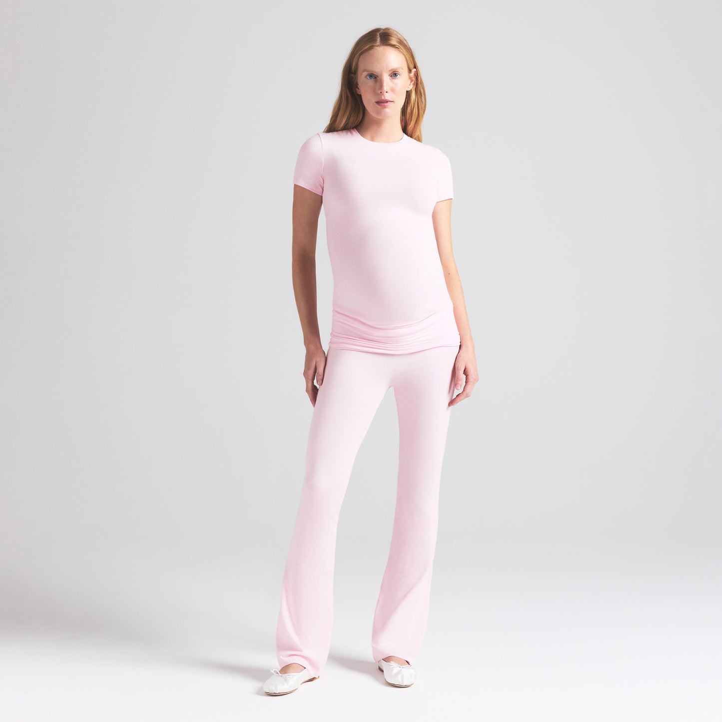 COTTON JERSEY MATERNITY T-SHIRT | CHERRY BLOSSOM