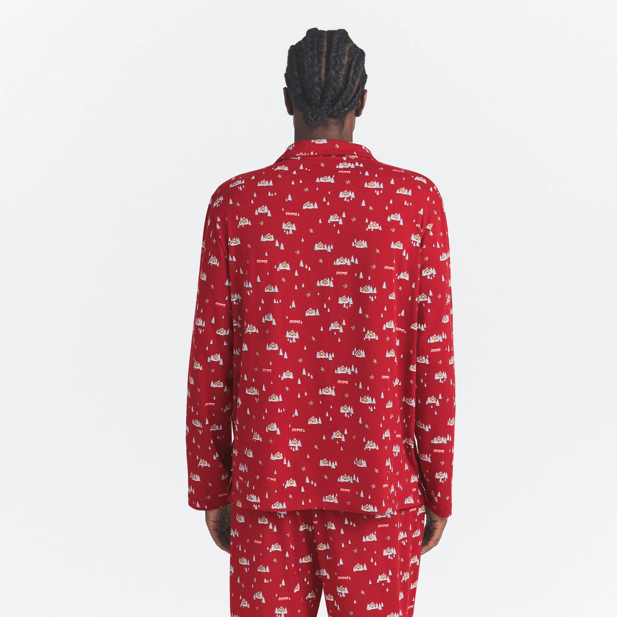 JERSEY SLEEP MENS SLEEP SET | BRICK FROSTY CABIN