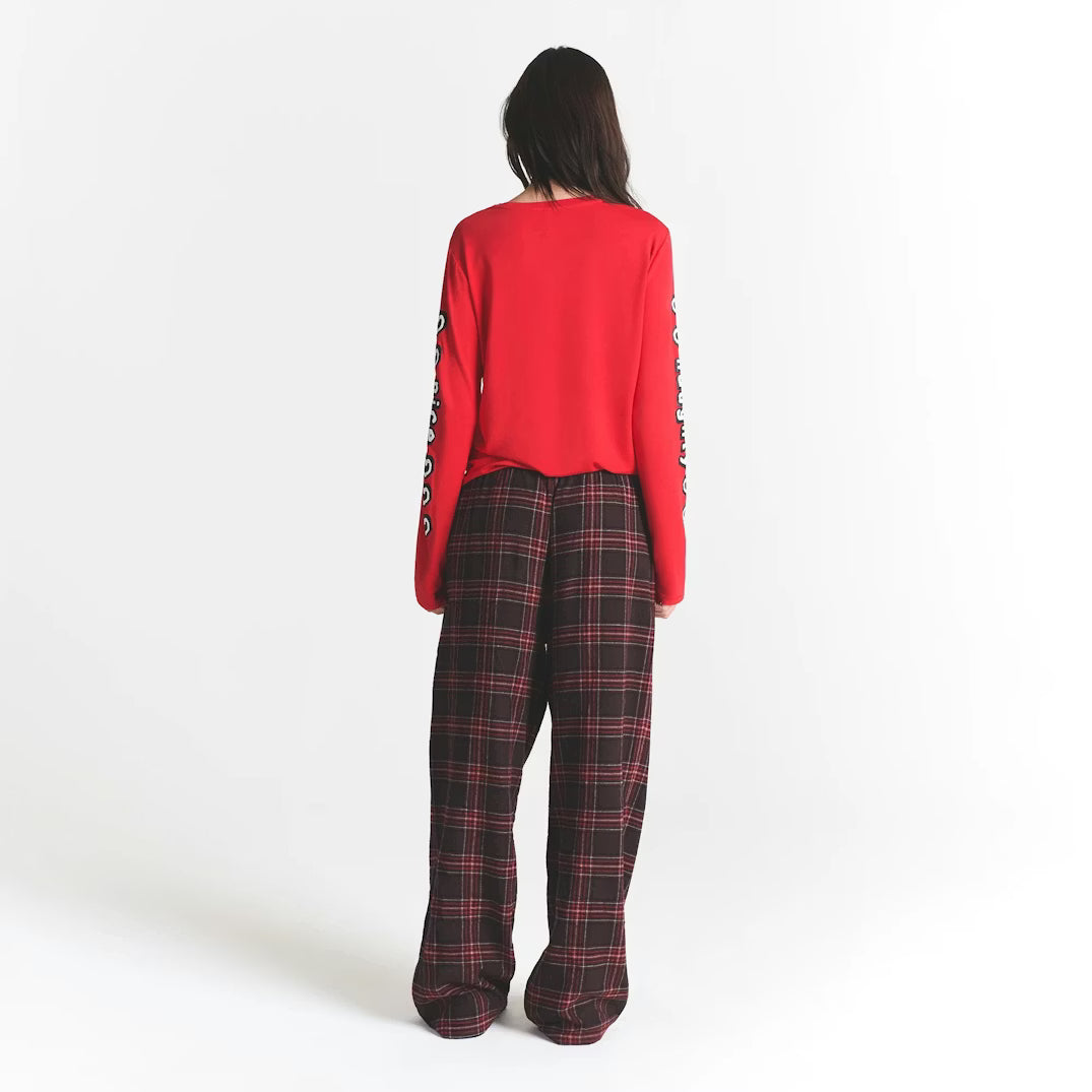 CACTUS PLANT FLEA MARKET X SKIMS SKIMS SLEEP FLANNEL PANT SET | RED BEAR PRINT