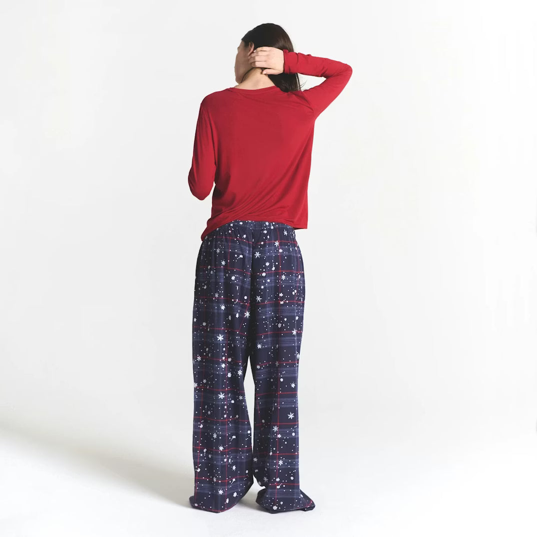 CACTUS PLANT FLEA MARKET X SKIMS SKIMS SLEEP FLANNEL PANT SET | SANTAS FAVORITE BRICK PRINT
