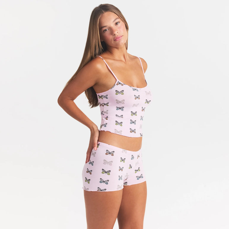 SKIMS SLEEP CAMI SET | PEONY BUTTERFLY PRINT