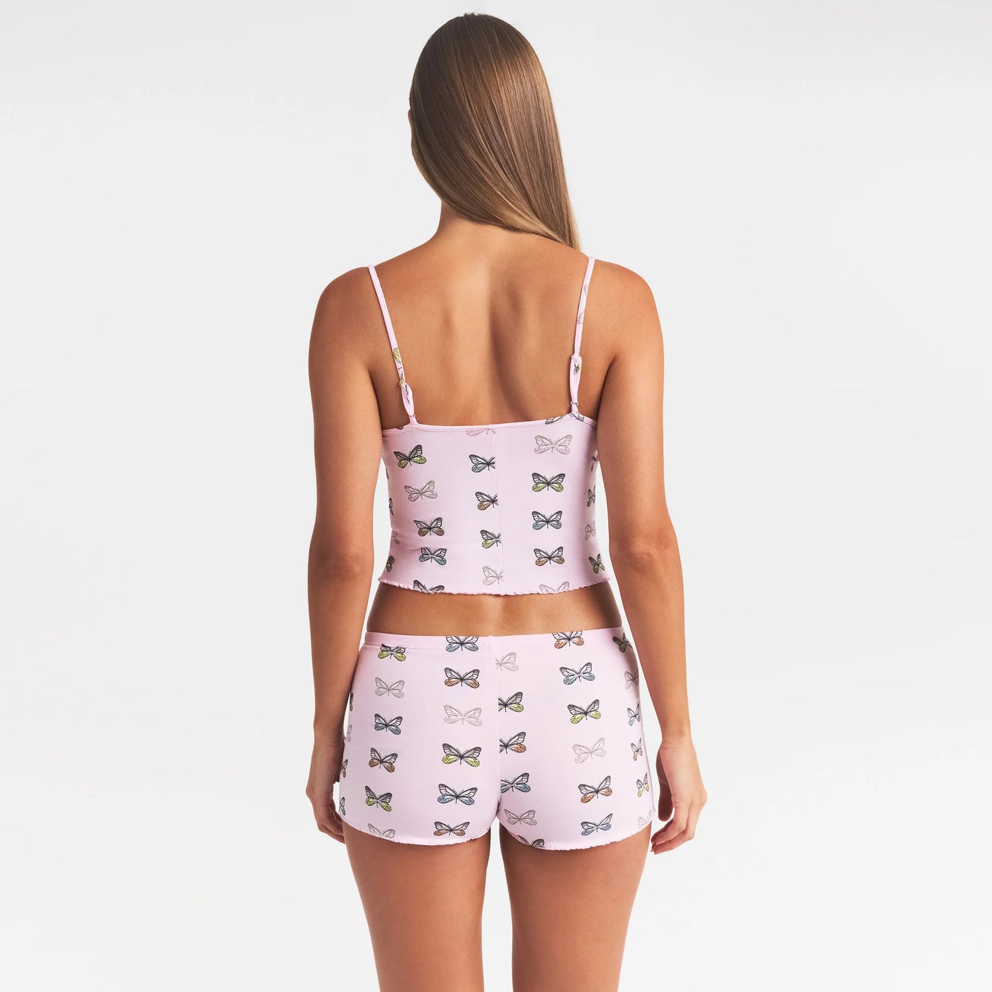 SKIMS SLEEP CAMI SET | PEONY BUTTERFLY PRINT