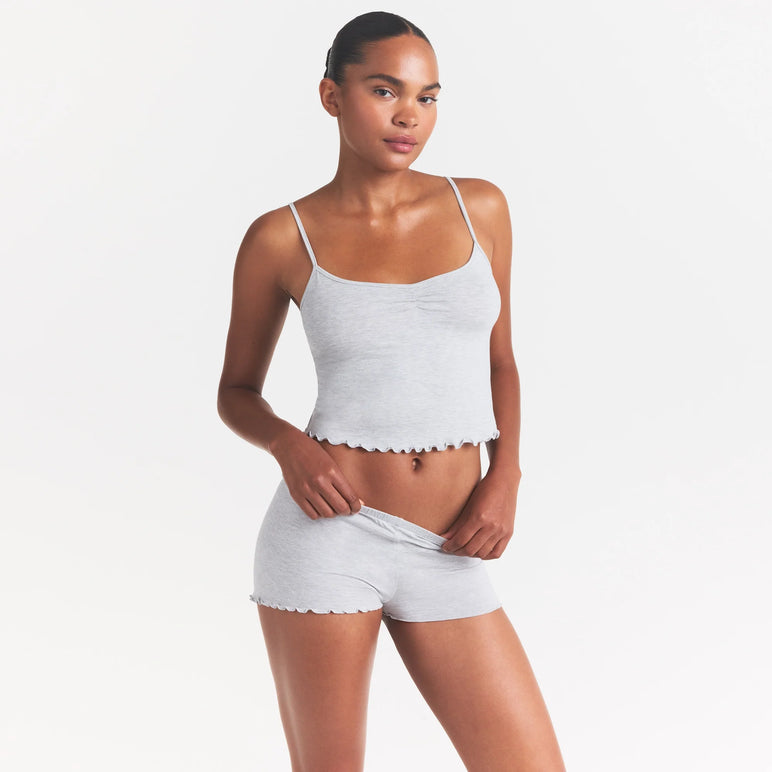 SKIMS SLEEP CAMI SET | LIGHT HEATHER GREY