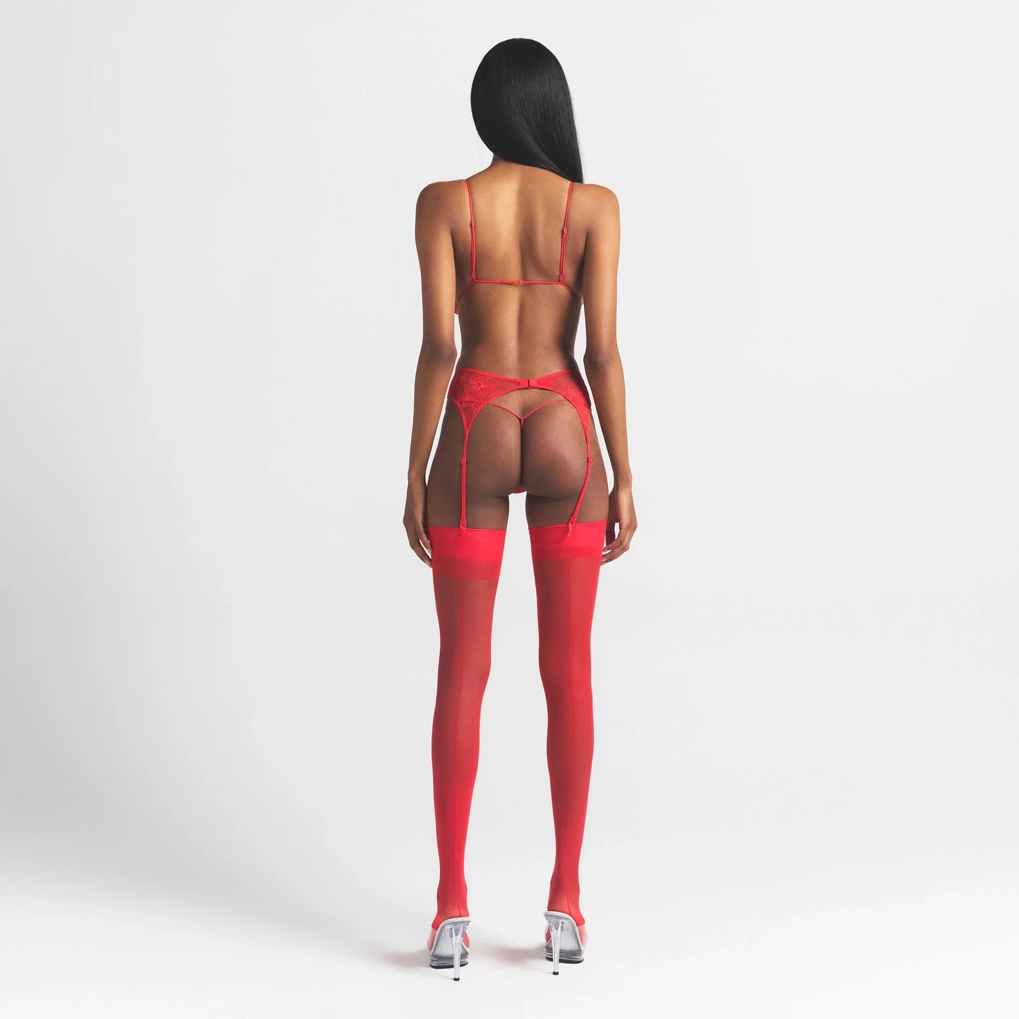 ULTRA FINE LACE MICRO THONG | RUBY