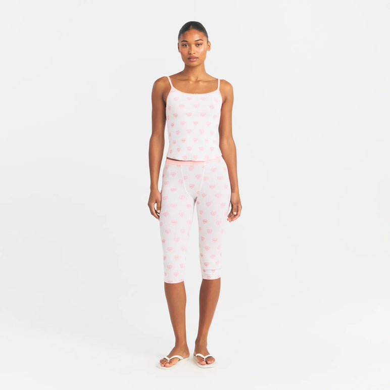 LOGO POINTELLE TANK | SNOW LACE HEARTS