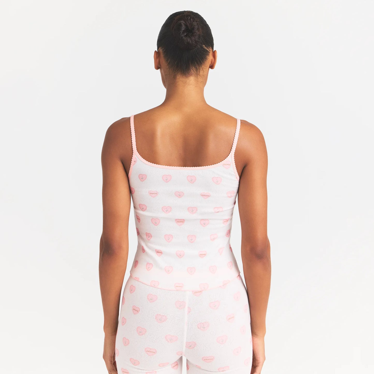 LOGO POINTELLE TANK | SNOW LACE HEARTS