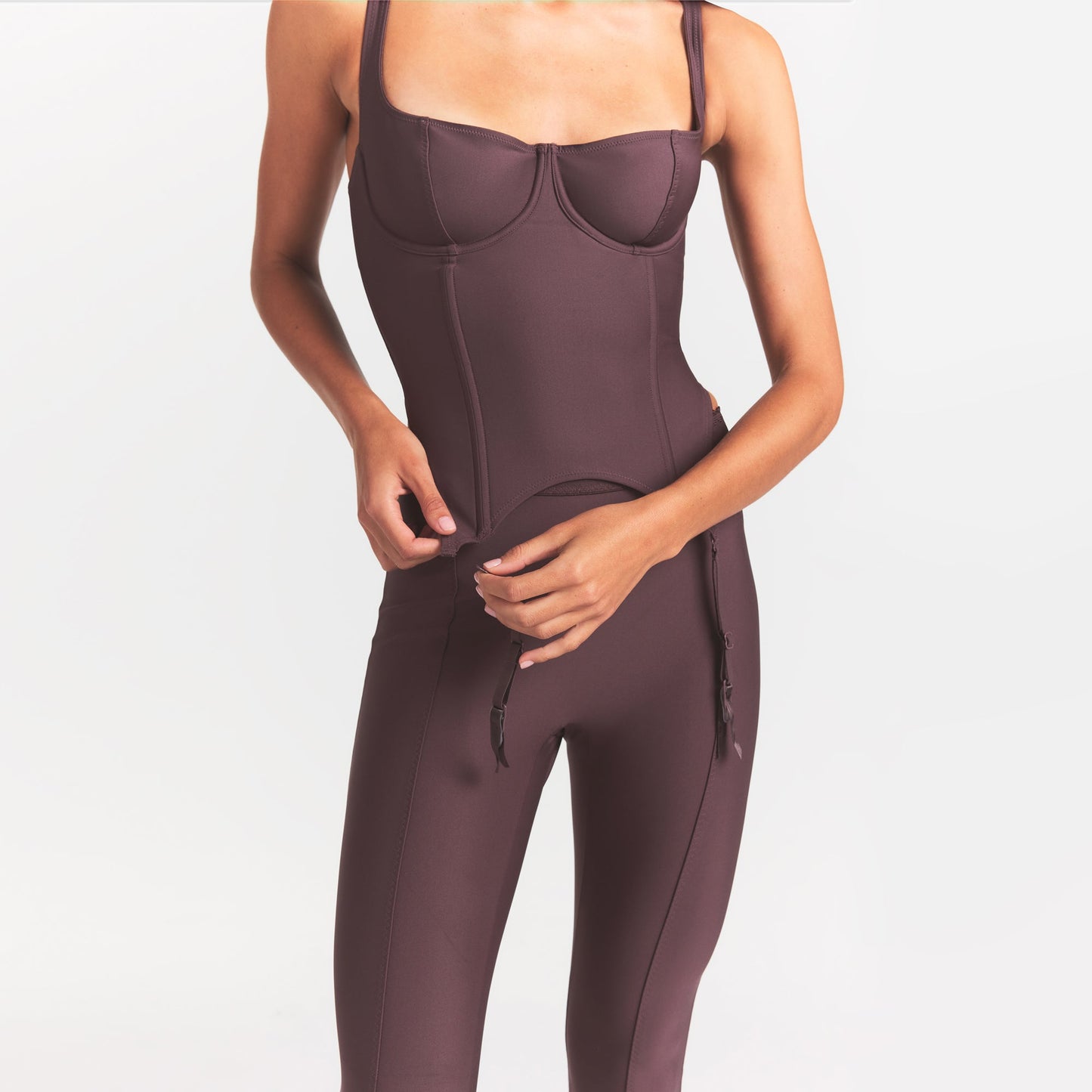 SKIMS BODY CORSET | RAISIN