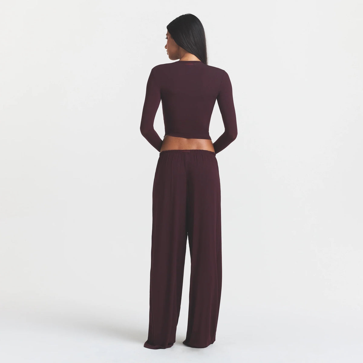CLOUD SLEEP WRAP TOP | CURRANT