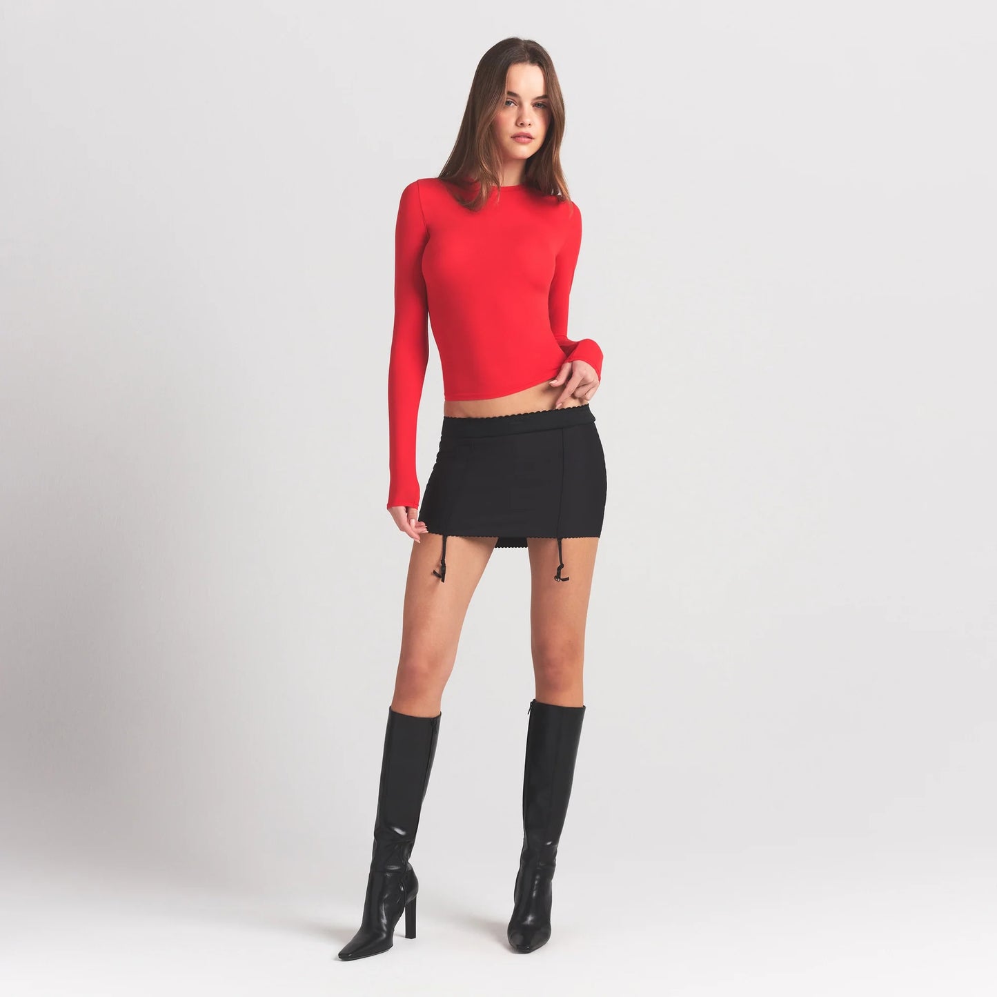 FITS EVERYBODY LONG SLEEVE T-SHIRT | CHERRY