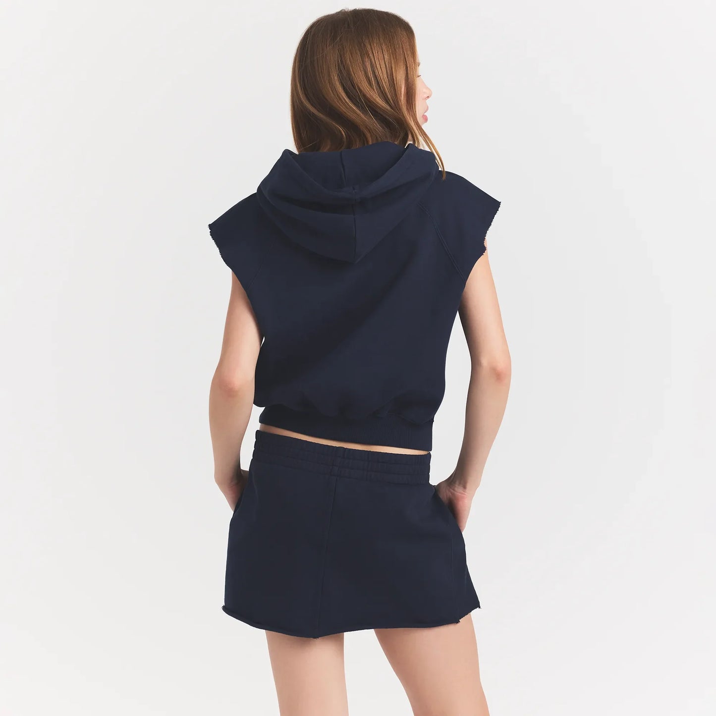 BOYFRIEND FLEECE MUSCLE PULLOVER | NAVY