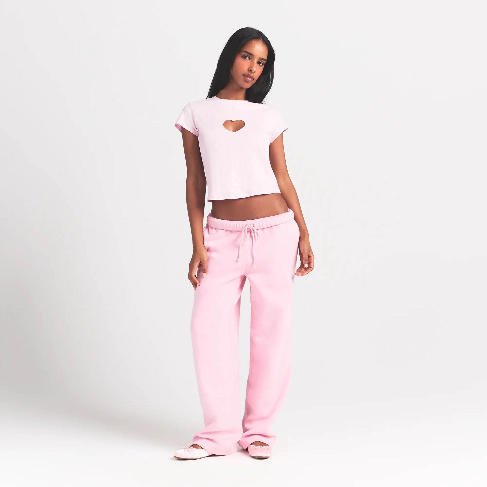 WORN IN JERSEY HEART BABY TEE | BABY PINK