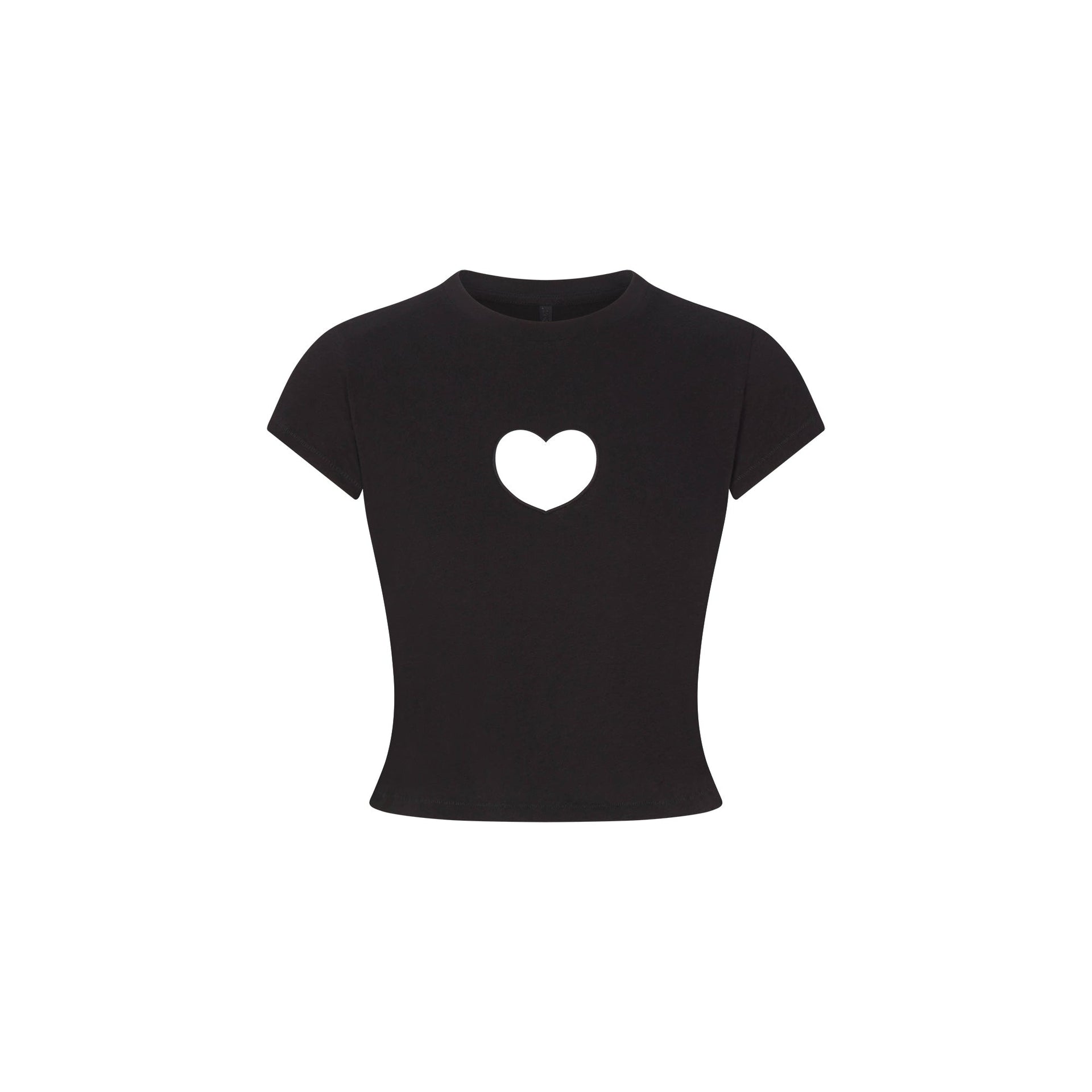 WORN IN JERSEY HEART BABY TEE | WASHED ONYX