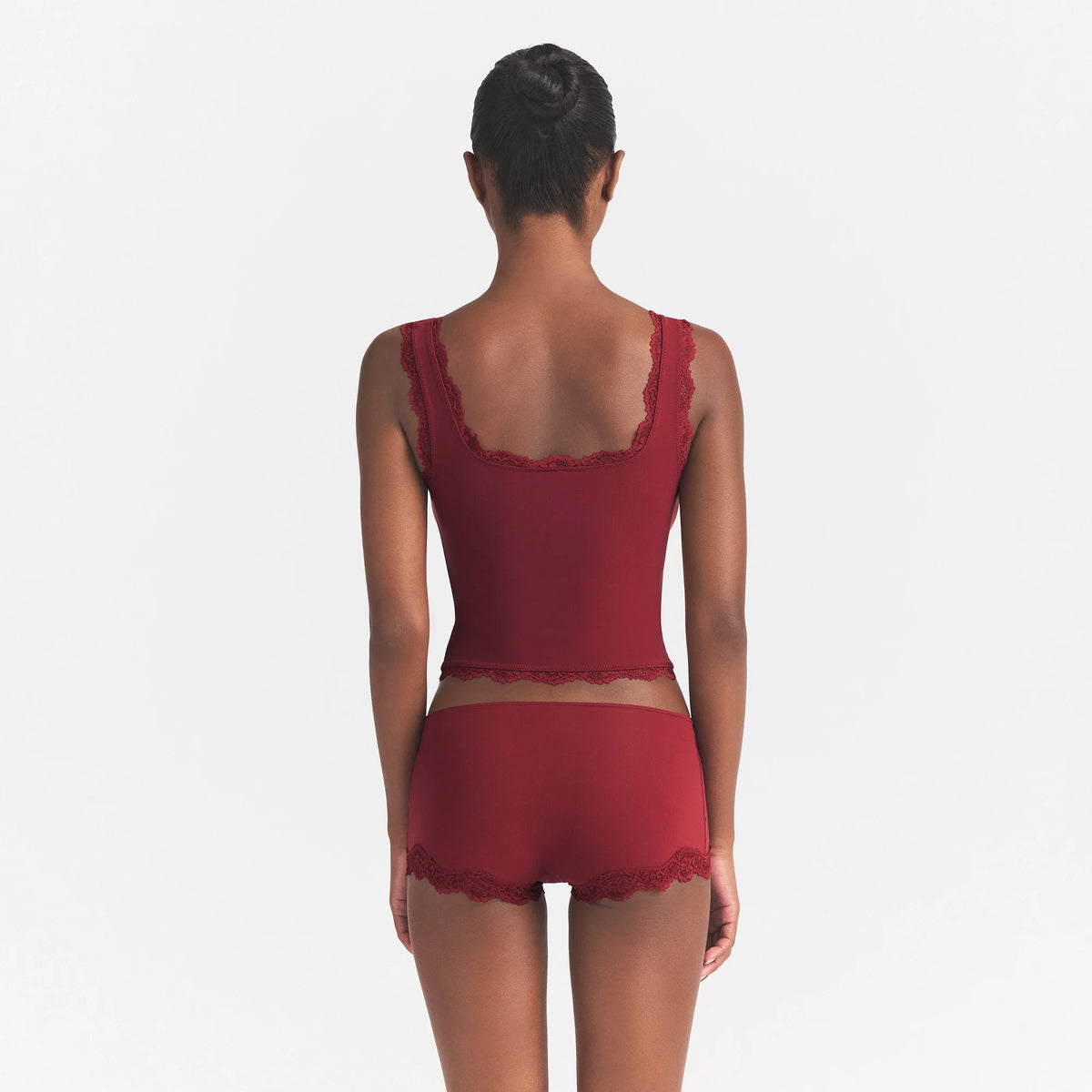FITS EVERYBODY LACE TANK | MERLOT