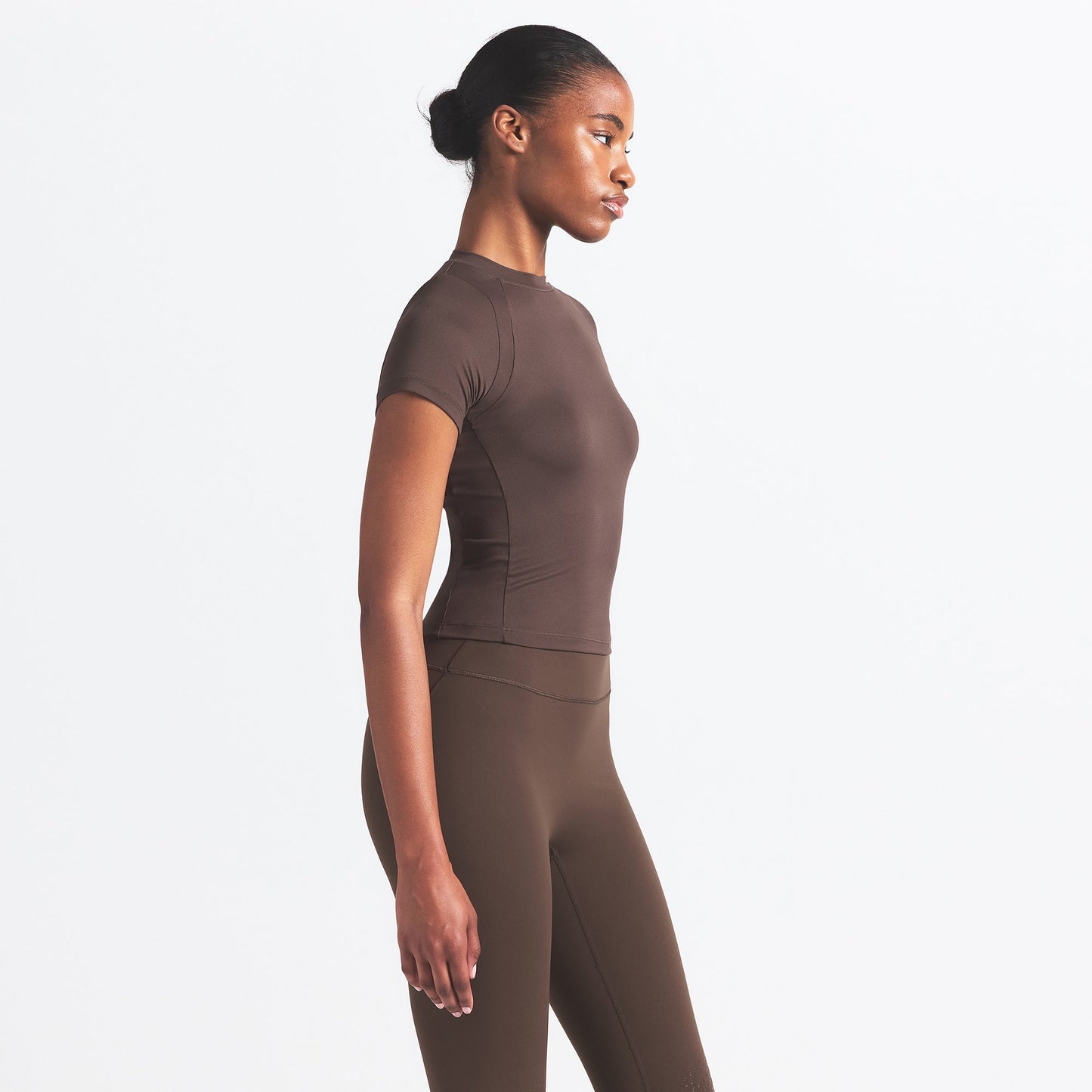 NikeSKIMS AIRY BABY TEE | DARK SEPIA