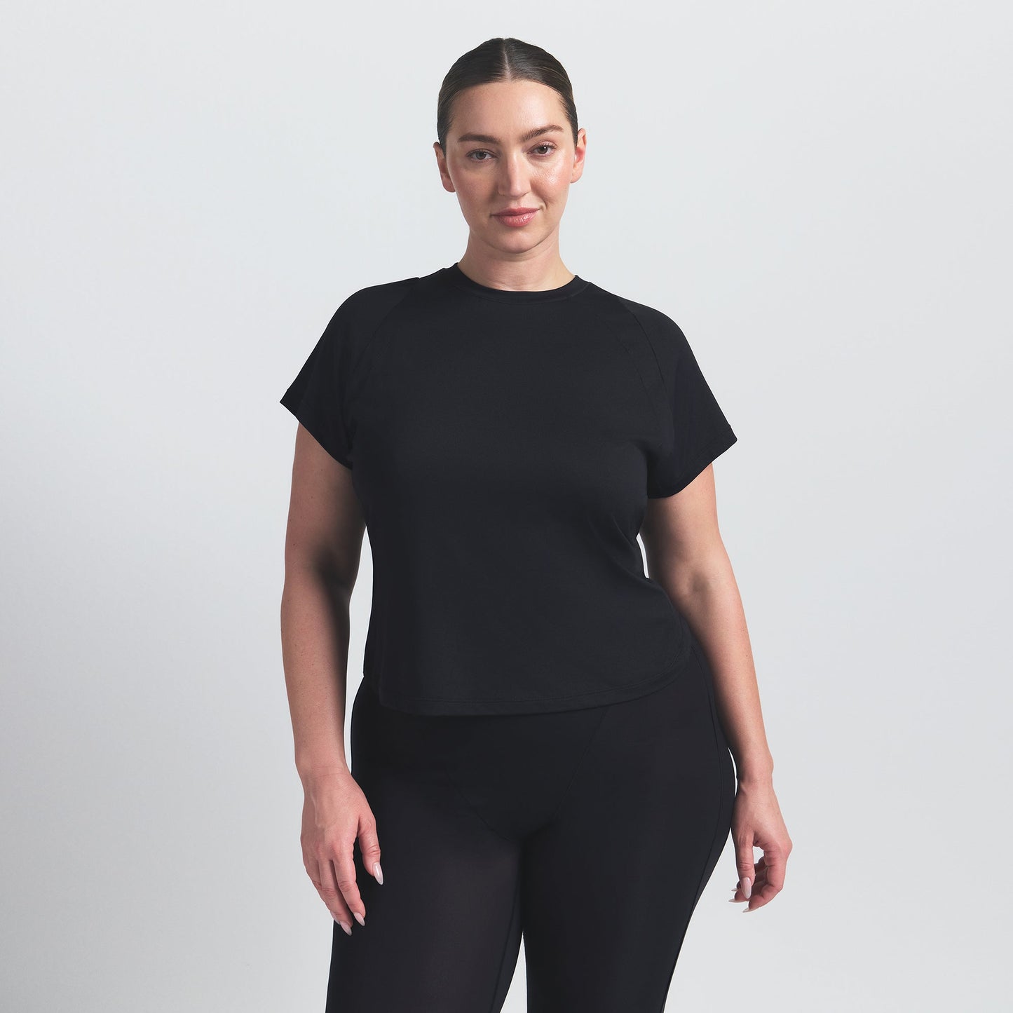 NikeSKIMS AIRY BABY TEE | OBSIDIAN