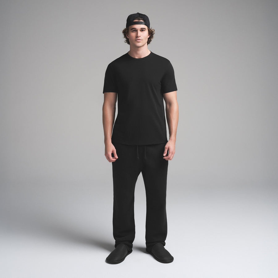 SKIMS COTTON MENS CLASSIC T-SHIRT | ONYX