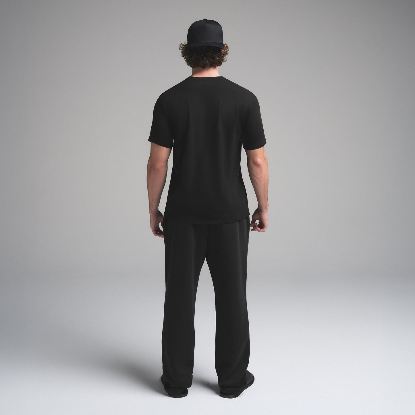 SKIMS COTTON MENS CLASSIC T-SHIRT | ONYX