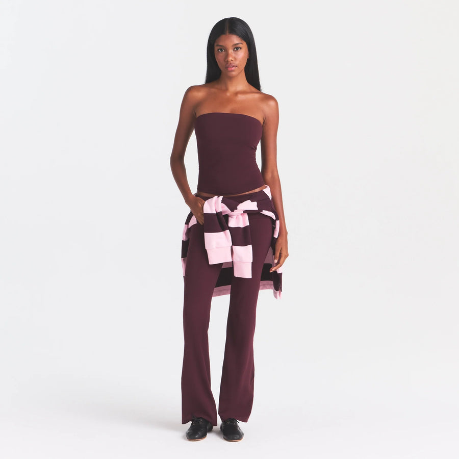 COTTON JERSEY TUBE TOP | CURRANT