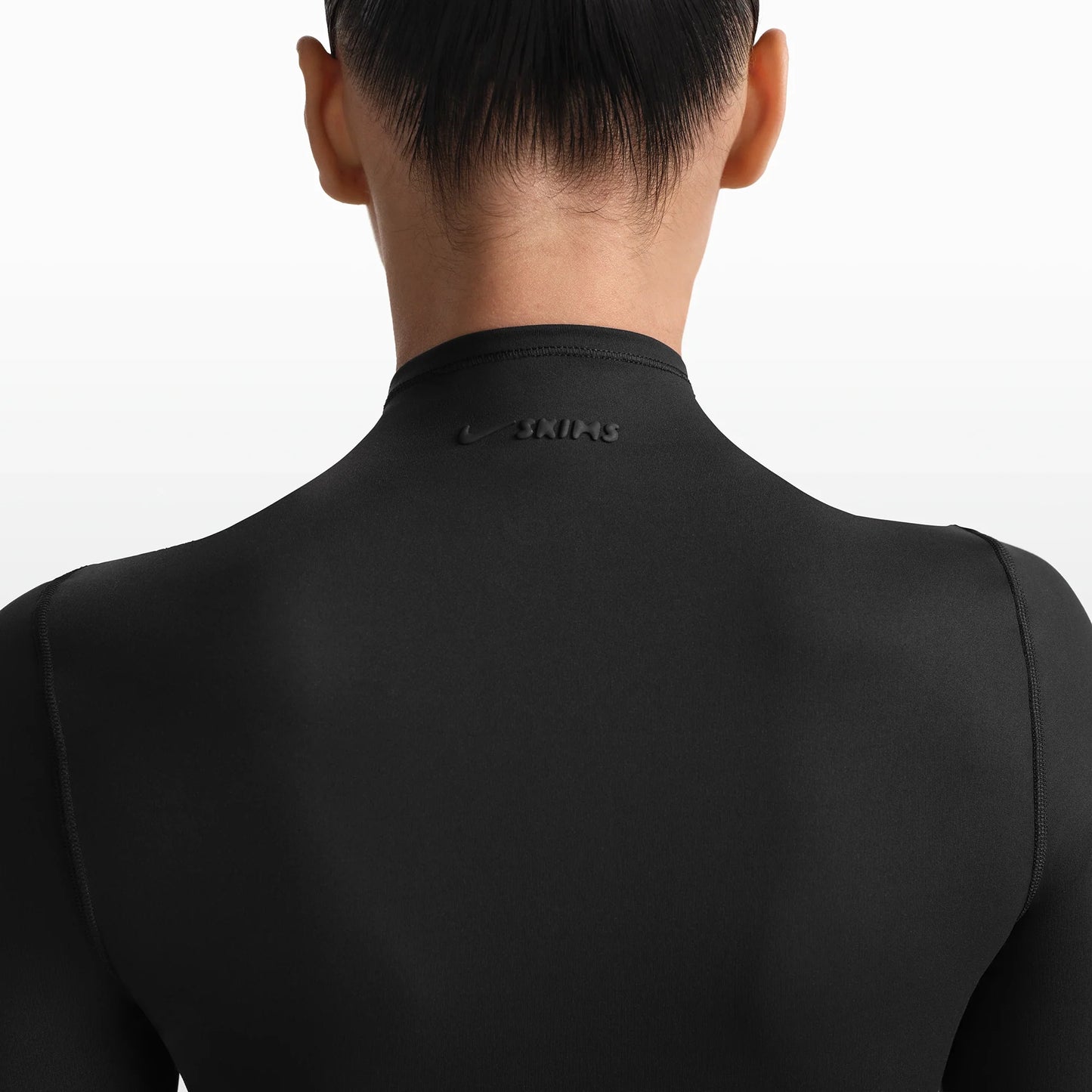 NikeSKIMS MATTE ZIP FRONT TOP | OBSIDIAN
