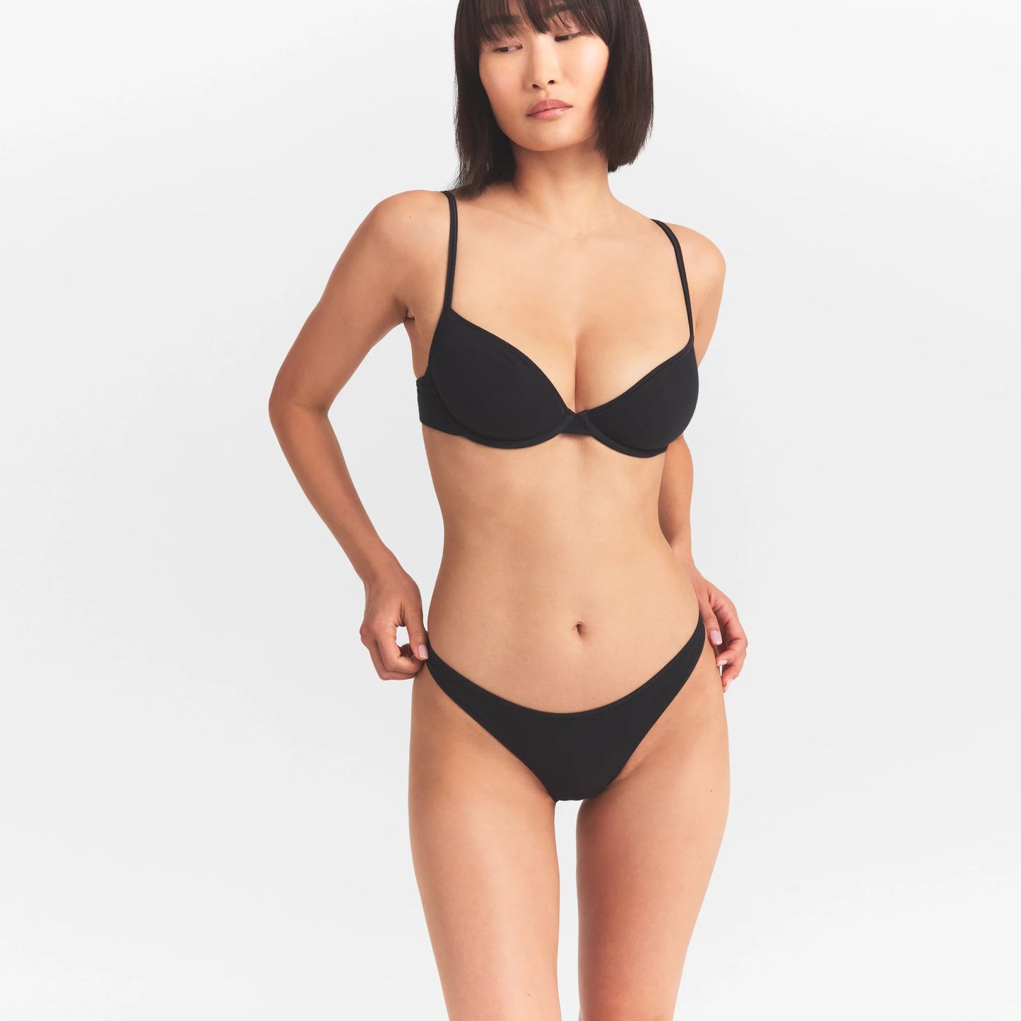 EVERYDAY COTTON THONG | ONYX