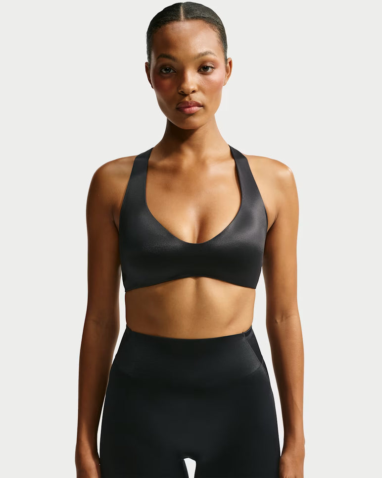 NikeSKIMS SHINE PLUNGE BRA | NSKM OBSIDIAN