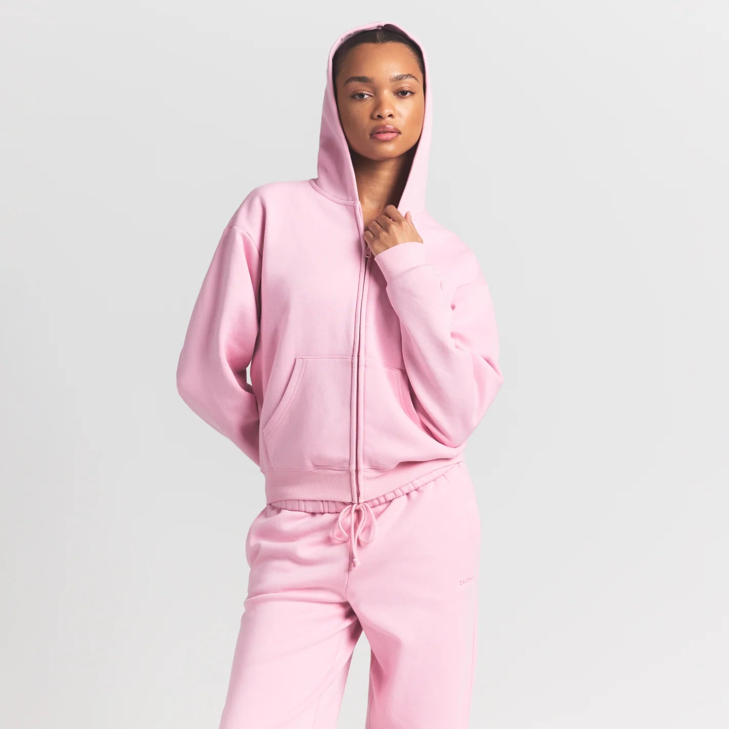 COTTON FLEECE CLASSIC ZIP UP HOODIE | HALITE