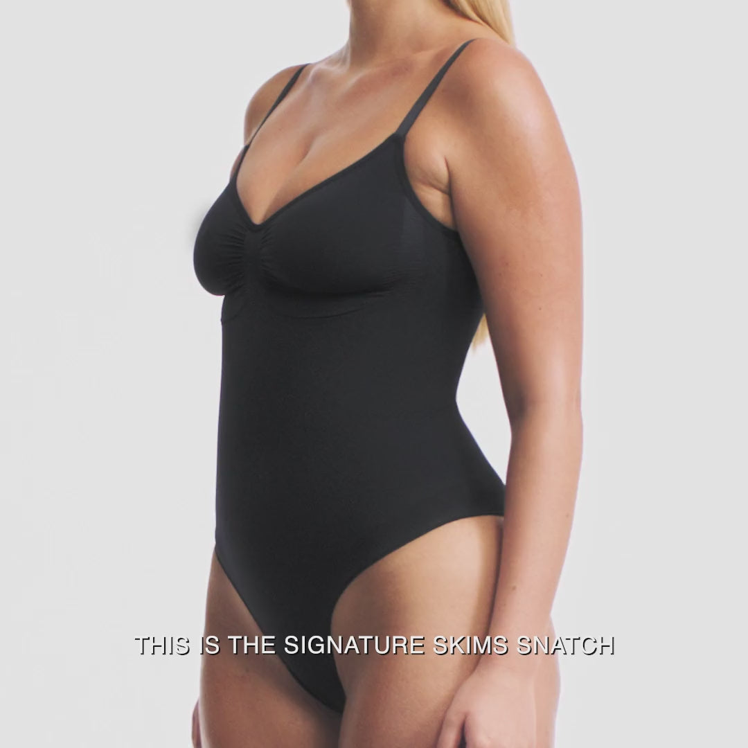 SEAMLESS SCULPT BRIEF BODYSUIT | ONYX